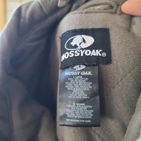 'Mossy Oak' Realtree camouflage carhartt style heavy work jacket men's L - Picture 3 of 3